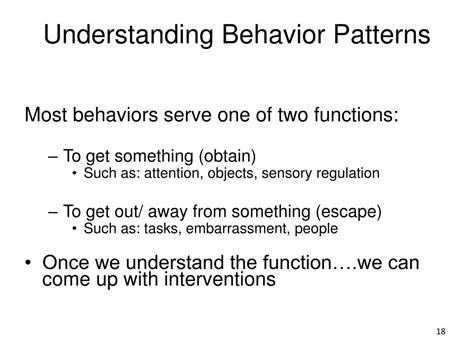 Ppt Introduction To Understanding Patterns Of Repeated Behavior