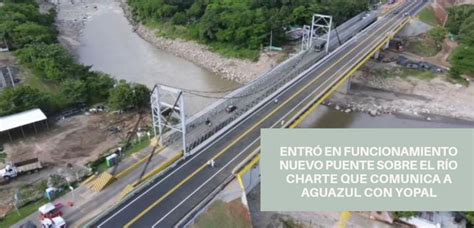 Entr En Funcionamiento Nuevo Puente Sobre El R O Charte Que Comunica A