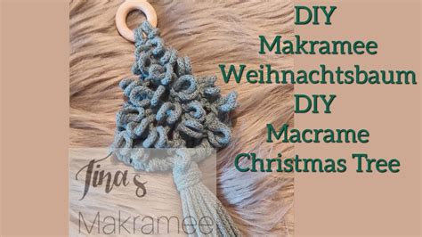 DIY Makramee Weihnachtsbaum DIY Macrame Christmas Tree YouTube