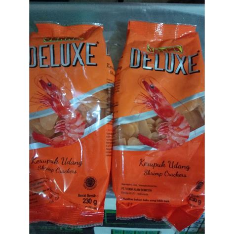 Jual Kerupuk Udang Deluxe Senna 230g Kerupuk Udang Senna Shopee Indonesia