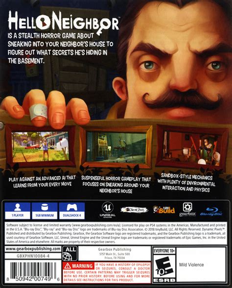 Hello Neighbor Box Shot For Playstation Gamefaqs