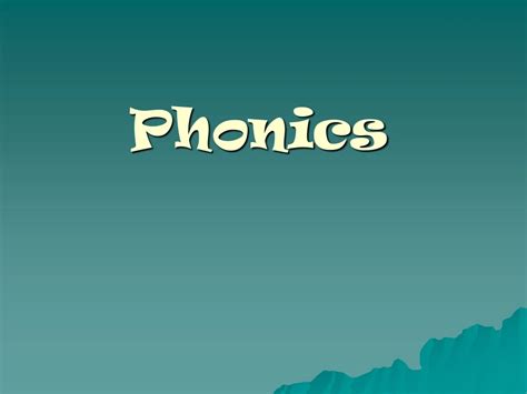 Ppt Phonics Powerpoint Presentation Free Download Id9197749