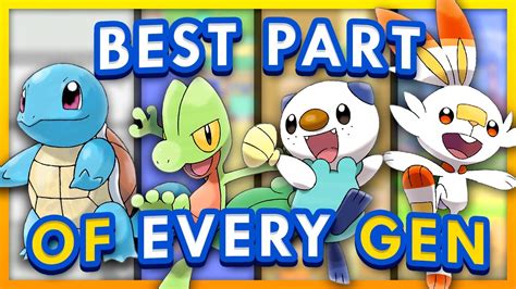 The Best Parts Of Every Pokemon Generation YouTube