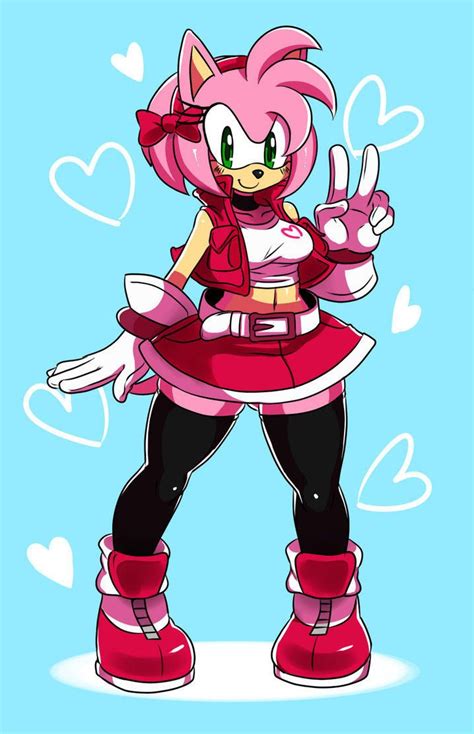 Casual Amy Sonic The Hedgehog Amy The Hedgehog Furry Art Sonic The Hedgehog Costume