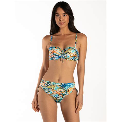 Cyell Under The Palms Bandeau Bikini Oberteil Annadiva