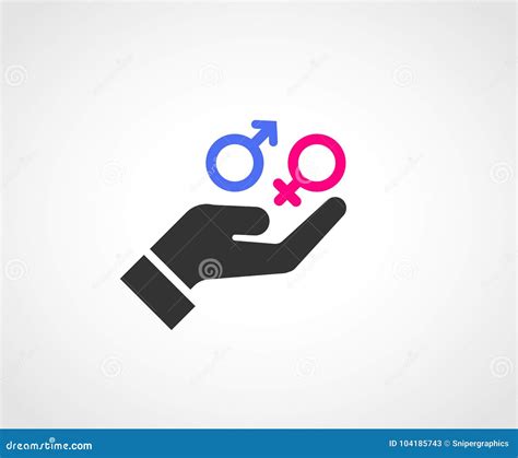 Gender Equaly Concept Icon Design Stock Vector - Illustration of room, hand: 104185743