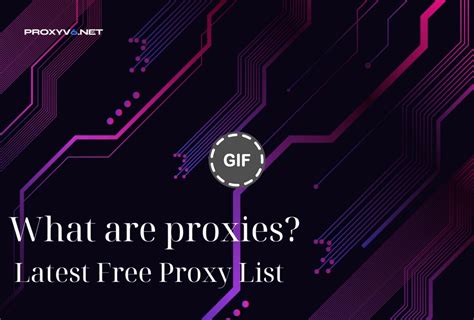 What are proxy? Latest Free Proxy List