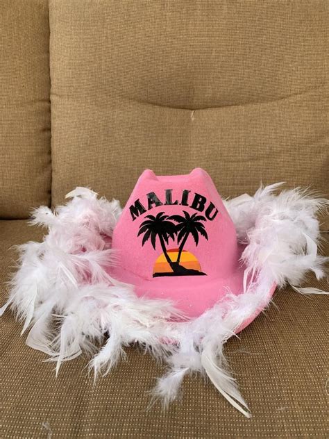 Malibu Glitter Cowboy Hat Fully Custom Tiktok Cowboy Hat Made