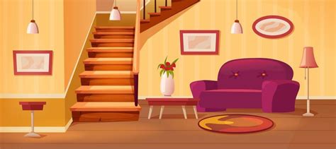 Cartoon House Inside Vector Art Icons And Graphics For Free Download