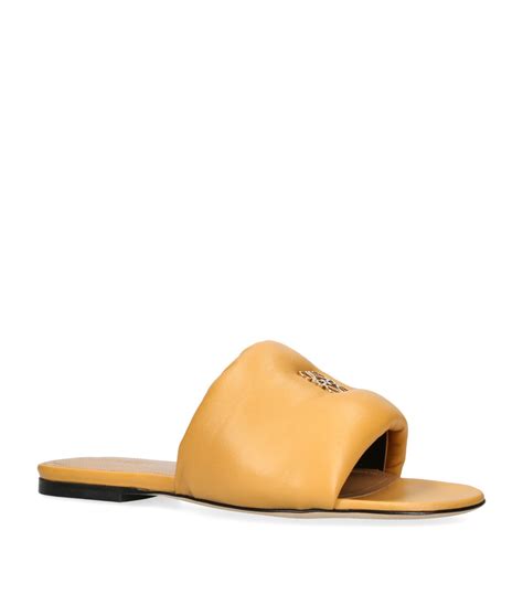 LOEWE Leather Anagram Padded Slides Harrods LT