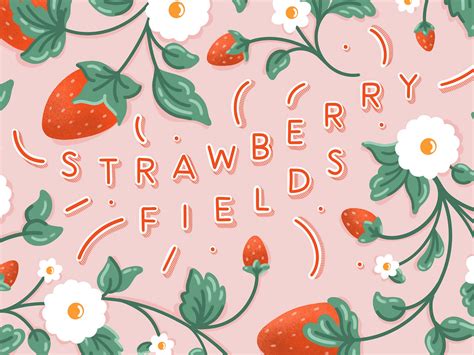 Strawberry Fields 🍓 by Charlotte Langstroth on Dribbble