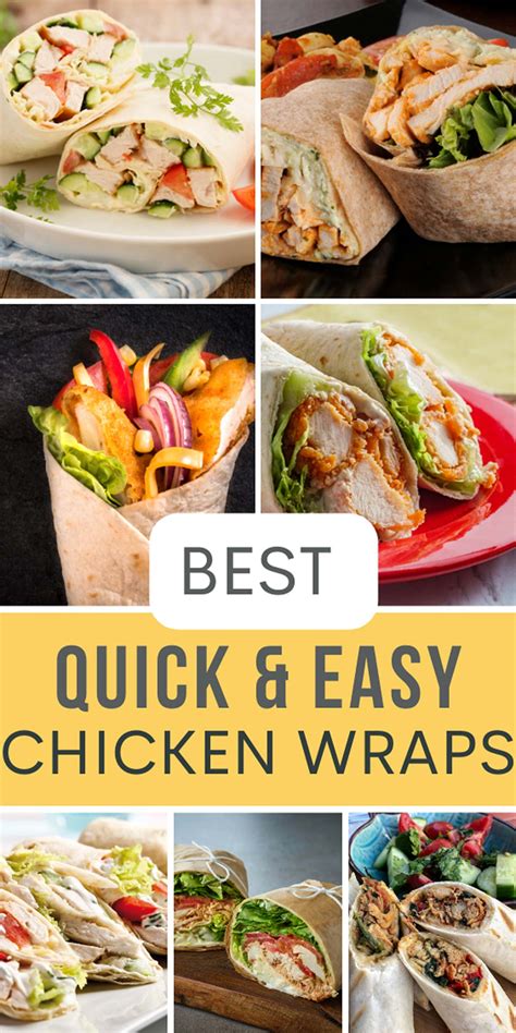 Best Chicken Wrap Recipes For Lunch And Dinner Adore Foods