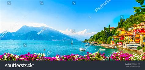 Varenna Town Como Lake District Italian Stock Photo 1582989775