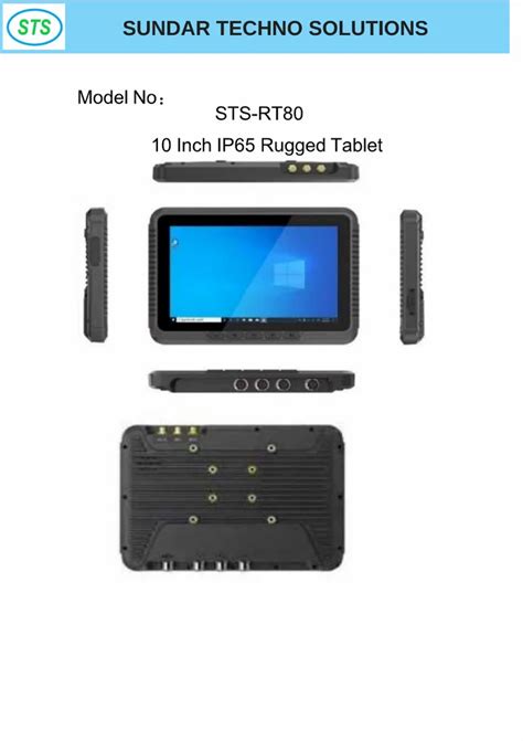 Sts Rt Inch Ip Rugged Tablet At Rs In Bengaluru Id