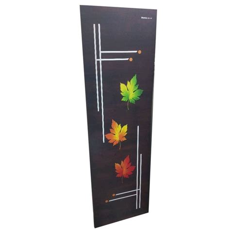 Swing Glossy Dark Brown Printed Pvc Door For Interior At Rs Piece