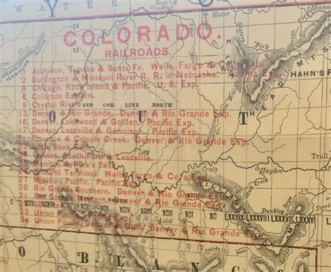 Colorado Railroads by [Railroad] [Map]: Very good Map (1895) | Ken ...