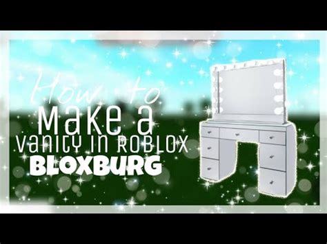 How To Build A Vanity In Roblox Bloxburg Youtube