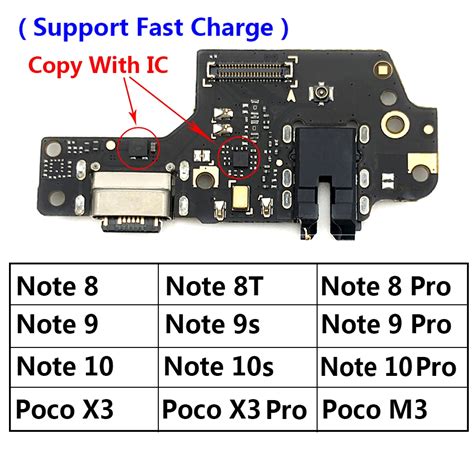 Placa De Puerto De Carga Usb Conector De Cable Flexible Para Xiaomi