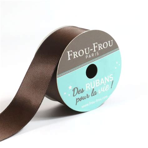 Bobinette Frou Frou 5mx25mm Satin Double Face Chocolat Cultura