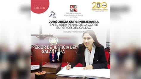 Jur Jueza Supernumerario En El Rea Penal De La Corte Superior De