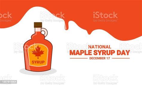 Maple Syrup Bottle Isolated On A White Background Stock Illustration