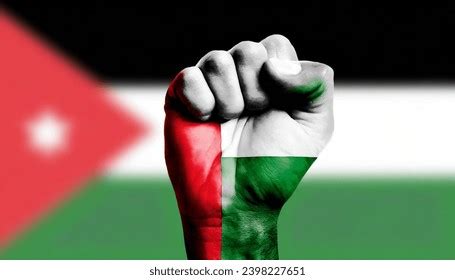 Man Hand Fist State Palestine Flag Stock Photo 2398227651 | Shutterstock