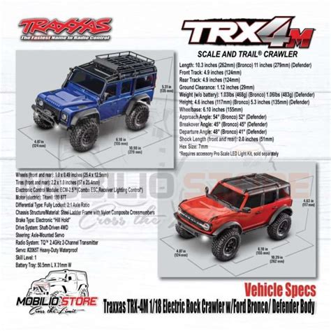 Jual Traxxas Trx 4m 118 Electric Mini Crawler Wland Rover Defender