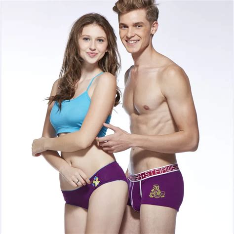 Fashion 95 Cotton Sexy Couples Underwear Boxer Underpants Plus Size