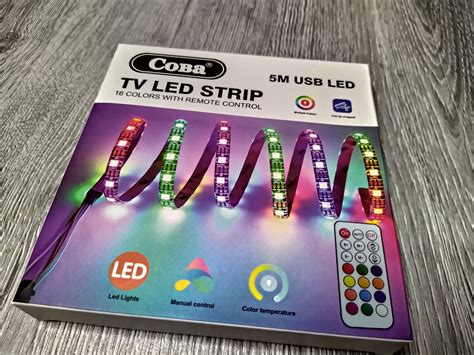 Banda Led Rgb Pentru Tv Usb V Lungime Metri Telecomanda Inclusa