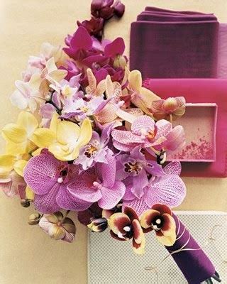 Cascading Purple Orchid Bouquet|http://refreshrose.blogspot.com/