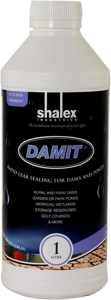 DamIt Rapid Leak Sealer For Dams And Ponds 1L Amazon Co Uk Garden