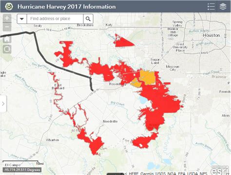 Texas Hurricane Harvey Flood Map