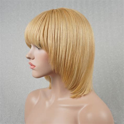 Human Hair Wigs For White Women Ash Blonde Short Bob Wigs Etsy