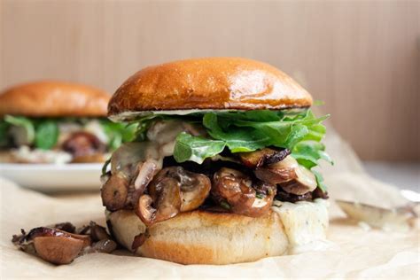 Mushroom Swiss Smash Burger Mushrooms Canada