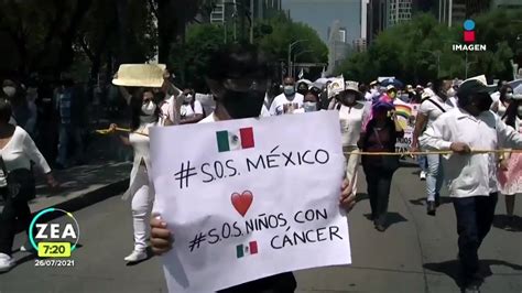 Padres De Ni Os Con C Ncer Marchan En Cdmx Por El Abasto De