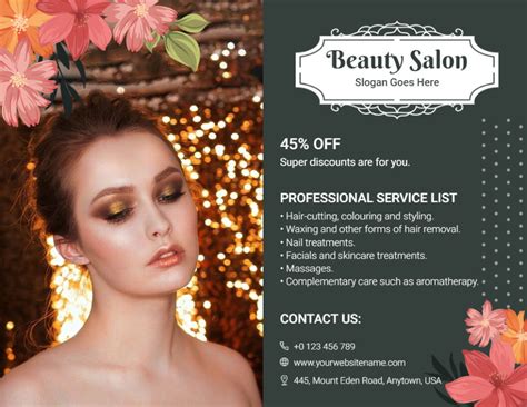 Salon Brochure Examples Inspiring Design Ideas And Templates