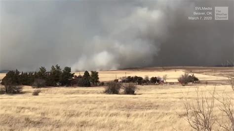 A Wind Driven Fire in Oklahoma Prompts Evacuations - Videos from The ...