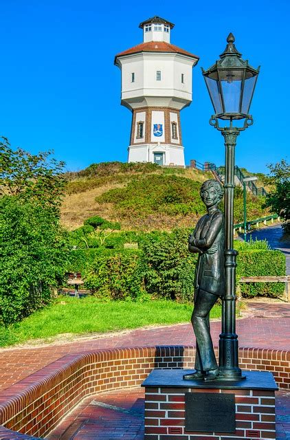 Langeoog Wasserturm Statue Lale Kostenloses Foto Auf Pixabay