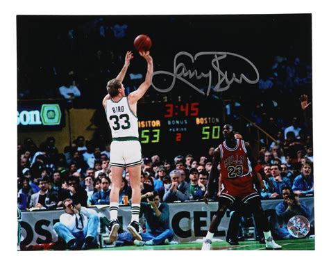 Larry Bird Signed Celtics 8x10 Photo Bird Pristine Auction