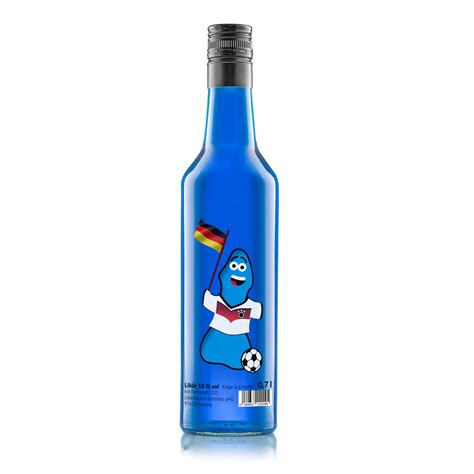 Blauer Lümmel 0 7 l Fan Edition Partyschnaps Minis Flaschen