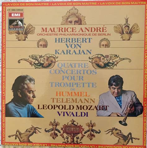 Disque Vinyle T Maurice Andr Karajan Quatre Concerto Pour