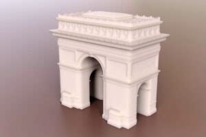 Arc De Triomphe Paris France Architectural Models