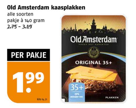 Old Amsterdam Kaasplakken Gram Aanbieding Bij Poiesz