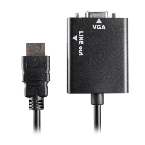 Ripley Convertidor Hdmi Macho A Vga Hembra Con Salida De Audio