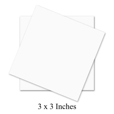 3" x 3" Square White Cardstock - Bulk and Wholesale - Fine Cardstock