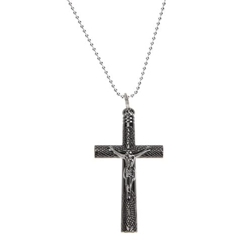 Eease Adjustment Drum Key Cross Necklace For Men And Women