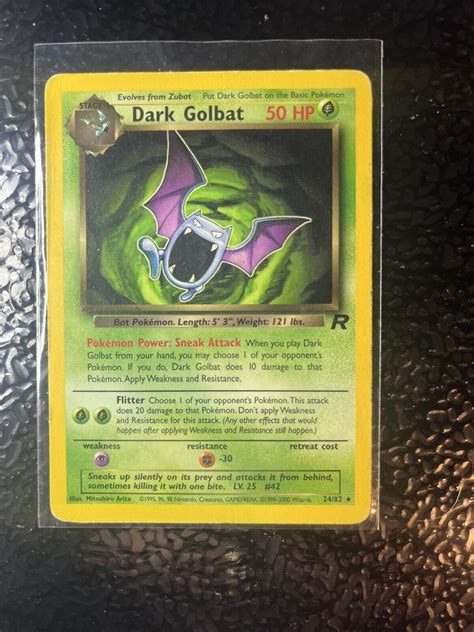 Pokémon TCG Dark Golbat Team Rocket 24 Regular Unlimited Rare eBay