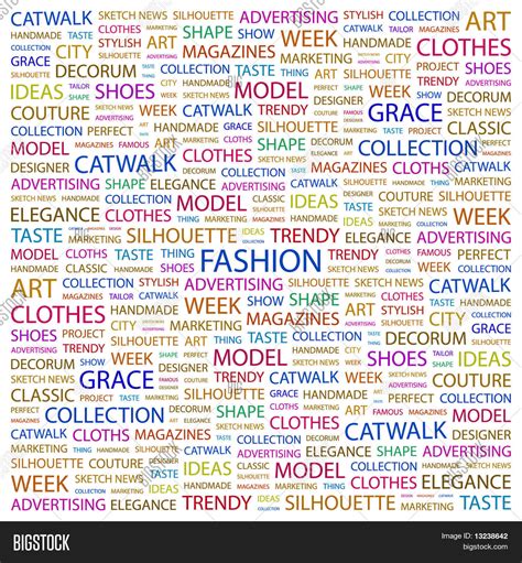 Fashion Word Collage Vector And Photo Free Trial Bigstock