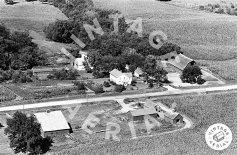 Vintage Aerial Iowa Linn County 1964 11 Dli 37