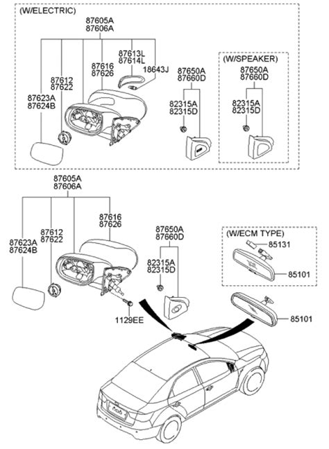 M Genuine Kia Actuator Assembly Outside Mirror